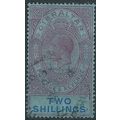 Gibraltar 1925 SG99a 2/- Reddish-Purple & Blue/...