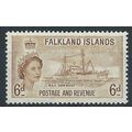 Falkland Islands 1955 SG190 6d Deep Yellow-Brow...