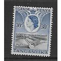 KENYA UGANDA & TANYANIKA 1954 30c OWEN FALLS DA...