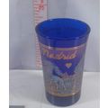 madria COBALT BLUE FROSTED SHOT GLASS SHOTGLASS...