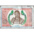GUATEMALA, Kekchi Mayan race woman, red 1975, Q...