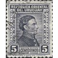 URUGUAY, General José Artigas, blue 1943, 5c