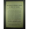 1931 Halsey, Stuart & Co. Ad - English Measure ...