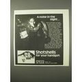 1975 Speer Shotshells Ad - A Noise in the Night
