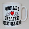 World's Greatest Great Grandma Mug Can Personal...