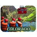 Colorado Royal Gorge with Rafters Fridge Magnet