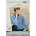 Woman's pattern 186 roll neck jersey in crescen...