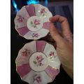 Pair Of Decorative Floral Plates