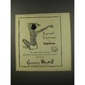 1956 Germaine Monteil Supersec Cream Deodorant Ad - Supermen! Superwomen!