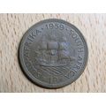 Suid Africa South Africa 1959 1d Penny Coin