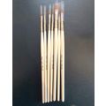 Set of 5 nail art brushes drawing precision fre...