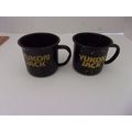 Vintage Yukon Jack Speckled Enamalware Black Mi...