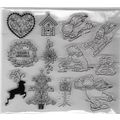 Christmas Stamp Set - App 17x15cm. Stamping Car...