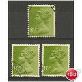 X881 8 1/2p Light Yellowish Green (2 bands).Fin...