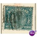 Queensland 1890 - QV - ½d green - used