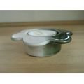 Nice Pottery Green And White Tealight Candle Ho...