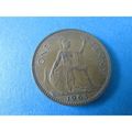 1963 QUEEN ELIZABETH II ONE PENNY - COIN -1 FRE...