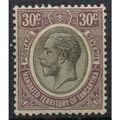 Tanganyika KGV 1927 30c Dull Purple & Black Mou...