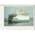 Trans-Europa Ferries MV WISTERIA Postcard by Tr...