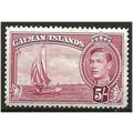 Cayman Islands 1938 SG125 5/- Carmine-Lake Moun...