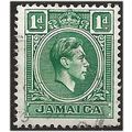 Jamaica 1951 SG122a 1d Blue-Green Fine Used . ..