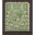 1924-26 GB, George V, 1/2d green, Used Stamp, S...