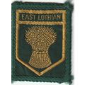 Scout Badge Scotland - East Lothian - Black Bac...