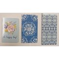 Softcover Notebooks Flowers and Blue prints , 3...