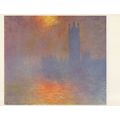 Monet The Houses Of Parliament Painting Postcard