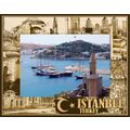 Istanbul Turkey Laser Engraved Wood Picture Fra...
