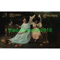 A Merry Christmas, 2 Angel Children, Bavaria 10...