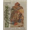 Malawi Queen Elizabeth II 1972 Xmas 3t Adoratio...