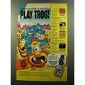 1992 Acclaim Trog! Video Game Ad - Change the course of evolution.. Play Trog