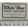 vintage Matchbox Label - White Rose, Seeman Bro...