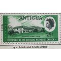 Antigua 1967 Methodist Church 25c Black & Green...