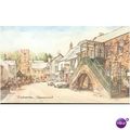Dulverton, Somerset - Watercolour by David Skip...