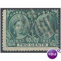 Canada 1897 SG125 2c Deep Green Good+ Used.