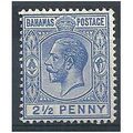 Bahamas 1912 SG84 2 1/2d Ultramarine Mounted Mint.