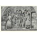 B&W Photo Postcard - Tympanum Abbey Church Soui...