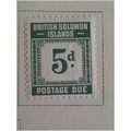 British Solomon Islands 1940 5d Grey Green Post...