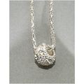 Fine White Crystal Silver Plated Charm Pendant ...
