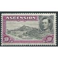 Ascension 1938 SG47 10/- Black & Bright Purple ...