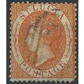 St Lucia 1864 SG14 (1/-) Brown Orange Fine Used...