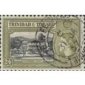 TRINIDAD & TOBAGO, Government palace, olive 1953, 24c