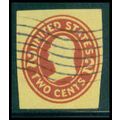 Used U412 2c George Washington Fine Cut Square ...