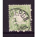 GERMANY BAVARIA 1876 SG 75 3pf YELLOW GREEN FIN...