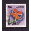 RHODESIA 1976 SG 502 16c WILD PIMPERNEL FINE USED#