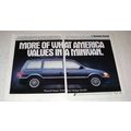 1992 Plymouth Voyager Minivan Ad - America Values
