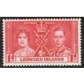 Leeward Islands 1937 Coronation 1d Scarlet SG92 MM