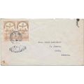 Mexico #349a Rouletted Pair 1916 Chiguagua to C...
